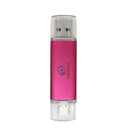 DOVEWILL Mini 2 in 1 OTG Micro USB 2.0 Flash Pen Drive Memory Stick for Android Phone Tablet Computer Rose Pink 64G
