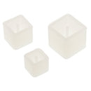 3 Pieces Assorted Size Square Shape Silicone Pendant for Resin Casting DIY Molds Jewelry Making Tools