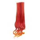 Fashion 25cm DIY Doll Wigs Long Curly Wavy High Temperature Wire Handmade Orange