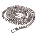 Metal Chain Purse Cross-body Handbag Shoulder Bag Strap Replacement Accessories Silver 128x2cm