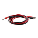 2 Pieces 1m 4mm Silicone Banana Plug to Stackable Banana Plug Test Cable Lead for Multimeter