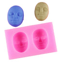 3D Twins Dolls Silicone Fondant Mould Cake Ice Paste Mold Baking Tool