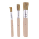 3 Pieces/set Round Wooden Handle Oil Painting Acrylic Painting Brush Brushes Painting Tools for Kids Children Artist