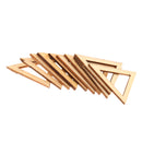 Pack of 10 Triangle Wood Shapes Charms for DIY Woodcrafts 2.9*3.5cm