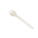 Pack of 100 Birch Wooden Disposable Cutlery Kit Wood Spork