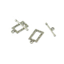 50 Sets Toggle Clasps Connectors OT Clasp Metal DIY Jewelry Findings Jewelry Making Beautiful Rectangle Toggle