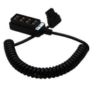 Photo Studio Accessories Male D-Tap B Type Power Tap to 4 Female D-Tap P-Tap Hub Adapter for Photography Power