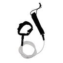 6FT Surfboard Longborad Leash 7mm Strong Straight Surfing SUP Board String Leg Rope Cord with Double Stainless Swivels