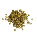 200pcs Vintage Gold Daisy Flower Flat Spacer Beads Jewelry Making Findings