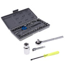 40pcs 1/4'' Socket Set Ratchet Wrench Kit Hand tool Home Garage Workshop