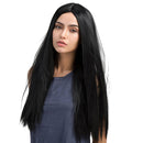 Women Synthetic Hair Wig Long Straight Full Wig Heat Resistant Cosplay Black