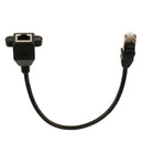 RJ45 Male to Female Screw Panel Mount Ethernet LAN Network Extension Cable
