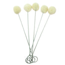 100Pcs Wool Ball Brush Dye DIY Leather Craft Daubers Tools with Metal Hoop for Crafts and Cleaning Projects