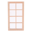 1/12 Wooden 8-Pane Frame for Dolls House Door Window Parts DIY Making Accessories Room Items Decoration