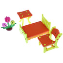 3D Wood Puzzle Bedroom Furniture Set DIY Assembly Blocks Model Kids Pretend Play Hands-on Toy Home Decor