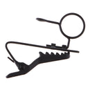 Durable Metal Small Microphone Hands Free Collar Tie Clip with Ring 10mm for Stage Show Mic Accessory