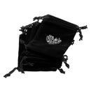 Magicdeal Velvet Drawstring Bags Pouch Wedding Party Favors Black Pack Of 10PCS