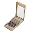 Women Pro Girls Eye Makeup Beauty Long Lasting 5 Colors Diamond Smoky Shimmer Eyeshadow Palette with Makeup Cosmetic Brush