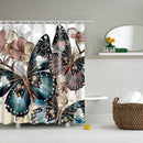 Durable Extra Long Fabric Bath Shower Curtain With 12 Hooks Home Bathroom Shower Room Decor Use Cute Pattern Design