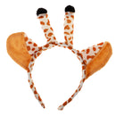 Animal Giraffe Ears Headband Wildlife Costume Carnival Halloween Christmas Fancy Dress Hairband