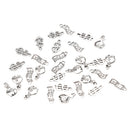 Pack of 30 Various Style Antique Silver US Dollar Symbol Pendant DIY Jewelry Making