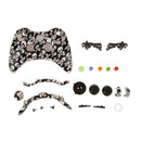 Plastic Replacement Case Shell Skin Button Housing Kit for Xbox 360 Controller-Black&White Skull Easy Install Gaming Electronics