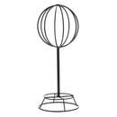 Freestanding Metal Wire Ball Hat Stand Rack Wig Holder Storage Display Shelf Black
