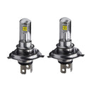 2pcs White 6000K H4 Universal Car Headlight Fog Lamp LED Bulb Replacement