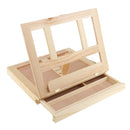 Artist Wood Tabletop Portable Painting Table Desk Box Easel with Storage Drawer