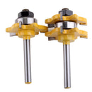 1/4 inch Shank Matched Tongue & Groove Router Bit 3/4 inch Stock 3 Teeth T-shape Wood