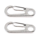2Pcs Mini Carabiners Spring Backpack Clasps Keychain for Camping Bottle Hooks Paracord Survival Gear
