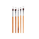 5pcs Bamboo Handle Eye Starter Kit Crease/Eyeshadow/Eyeliner Makeup Brushes