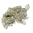 100pcs Vintage Filigree Leaf Pendant For Necklace Jewelry Making