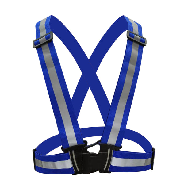 2x Adjustable Reflective Safety Vest Cycling Gear Reflective Belt Elastic