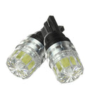 2x T10 Super Bright 5050 LED License Light Turn Signal Tail Brake Bulb White