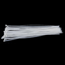 100 Pack 20'' Nylon Cable Zip Ties Heavy Duty Self Locking for Home Garage White