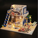 Miniature Dollhouse Kit Decorations With Lights And Furnitures DIY House Craft Kits Best Birthdays Gifts