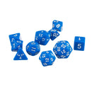 10pcs/Set TRPG Games Dungeons & Dragons D4-D30 Multi-Sided Dice Blue
