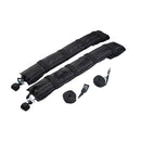2 Pieces Black Soft Roof Racks Luggage Paddleboard, Longboard, Surfboad Carrier Bars Self Inflatable