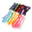 20pcs Multicolor Chinese Knot Braided Rope Macrame Beads Cord Rattail Thread Jade Line