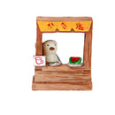 1Pc Miniature Dollhouse Bonsai Craft Fairy Garden Glass Vase Fruit Stall Decor