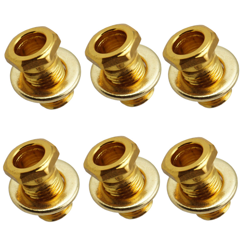 1 Set Iron Tuning Peg Tuning Key Bushing Washer Gasket for Electric/Wood/Acoustic Guitar Parts Gold