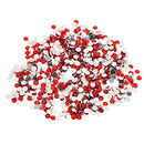 Acrylic Rhinestone Gem Crystals Nail Art Cell Phone Glasses Card DIY Craft Accessory Red PACK OF 2880PCS 4mm