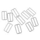 10 Pieces Mental Buckle for Belt Handbag Strap Keeper Thick Line