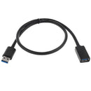 Durable 0.5meter/1.5ft USB 3.0 A Male to A Female Extension Cable Cord for Mouse Keyboard