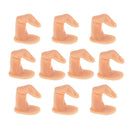 Lot of 10 pcs Professional Nail Practice Hand Finger Reusable Sticky Plastic Model for Hand Manicure Nail Art Training Beginners