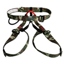 Camouflage Half Body Rock Climbing Rappelling Safety Harness Equipment