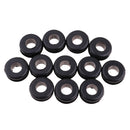 12 x Flatside Black Rubber Gas Fuel Tank Mounts for Harley Softail 84-99 Models