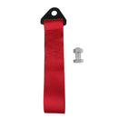 Car Emergency Bumper Protection Heavy Duty Fast Installation Tow Rope Trailer Strap With Towbar Bolt -Red