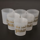 6pcs She Said Yaaas Drinking Cups Bridal Shower Bachelorette Party Accessory